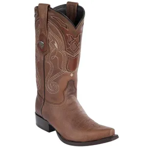 Botas Vaqueras de Cuero con Punta Recortada WW-2942707