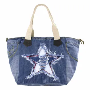 Cartera Jeans Estrella Jeans Rojo