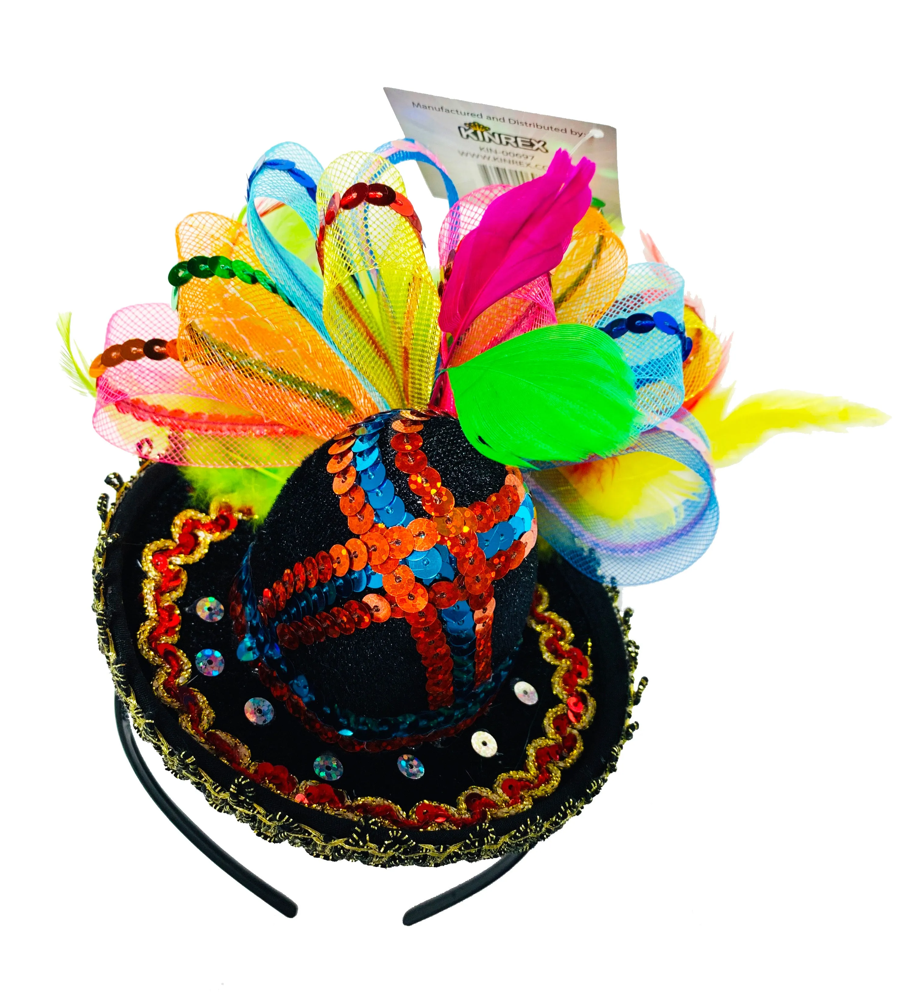 Cinco de Mayo Mexican Fiesta Sequined Headband - One Size Fits All