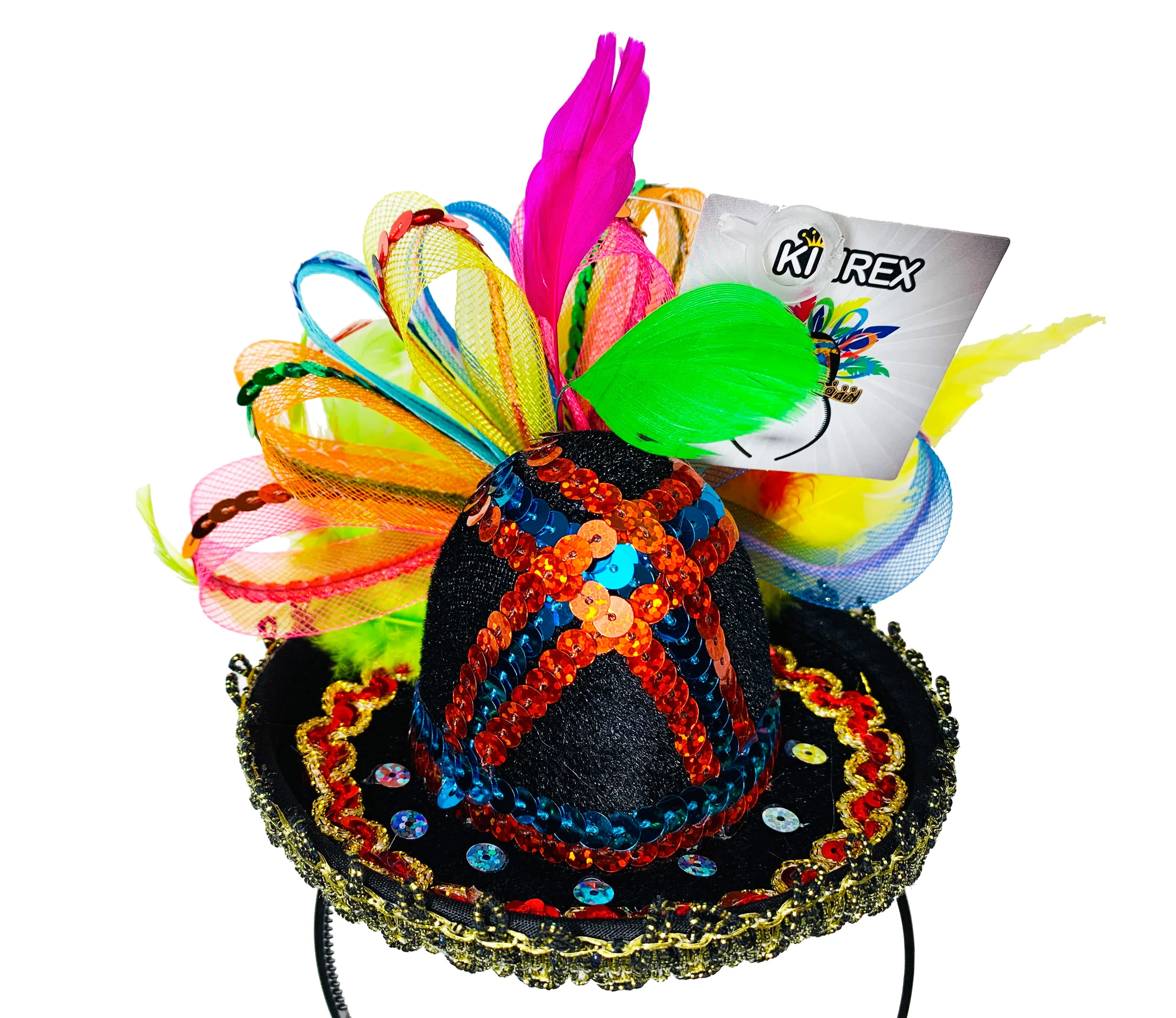 Cinco de Mayo Mexican Fiesta Sequined Headband - One Size Fits All