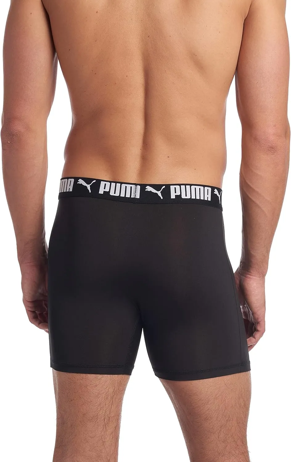 PUMA Men's 3 Pack Athletic Fit Boxer Briefs