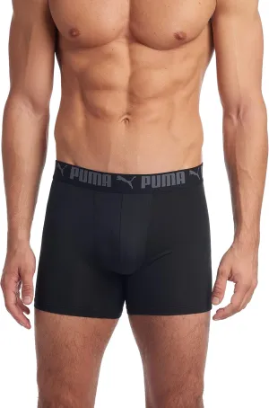 PUMA Men's 3 Pack Athletic Fit Boxer Briefs