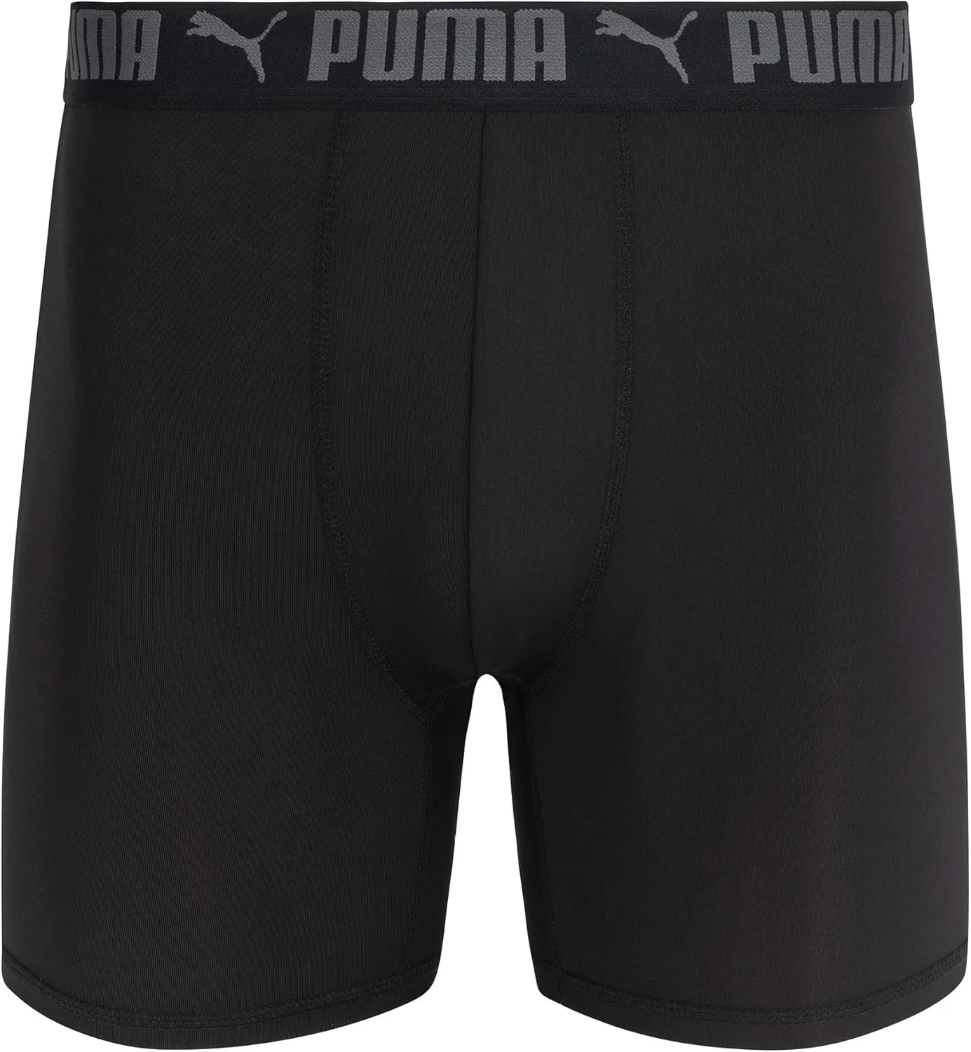 PUMA Men's 3 Pack Athletic Fit Boxer Briefs