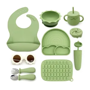 Set Alimentación Summer Silicona Verde, Bebesit
