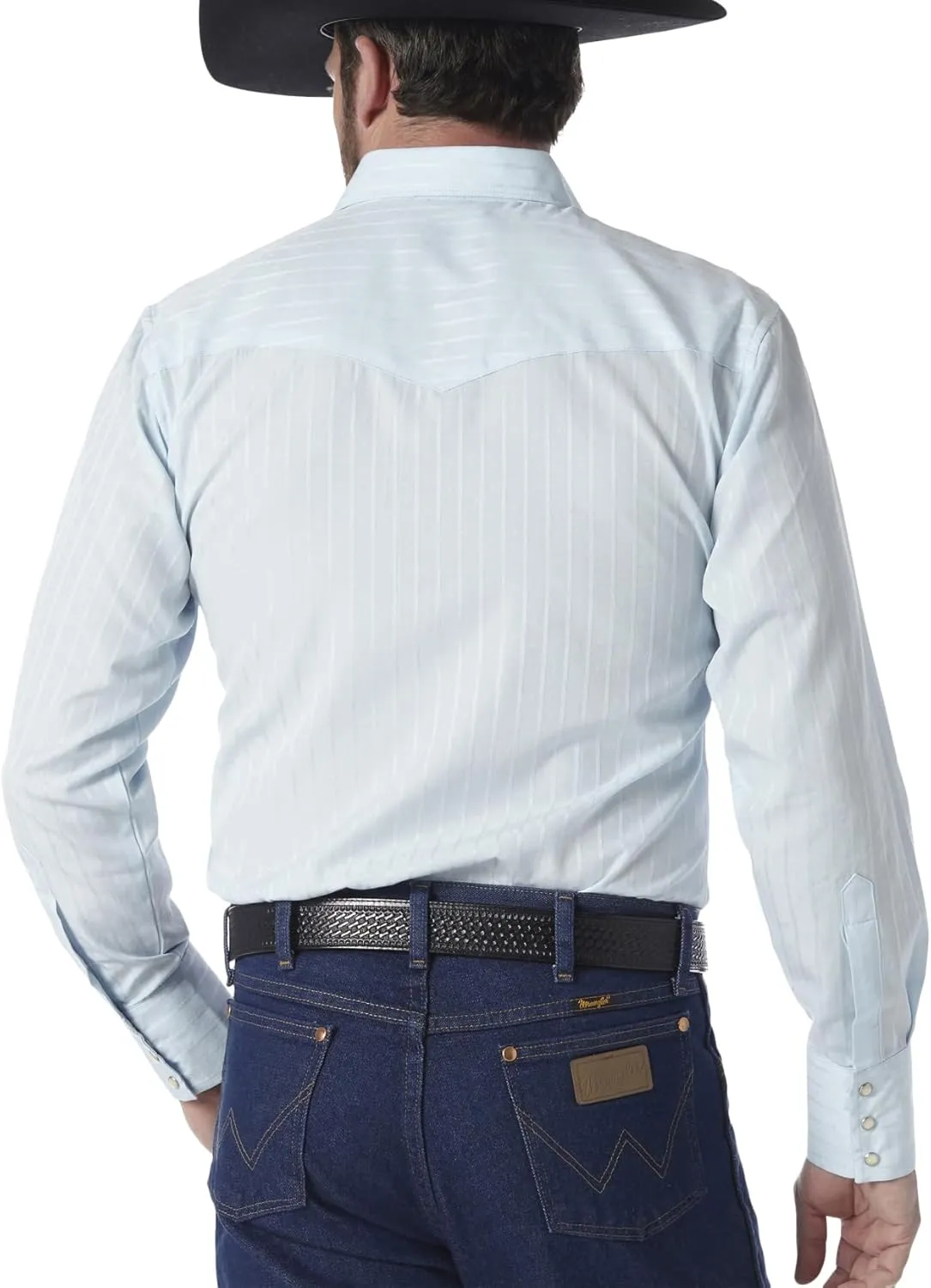 Wrangler Men's Sport Western Two Pocket Long Sleeve Snap Shirt